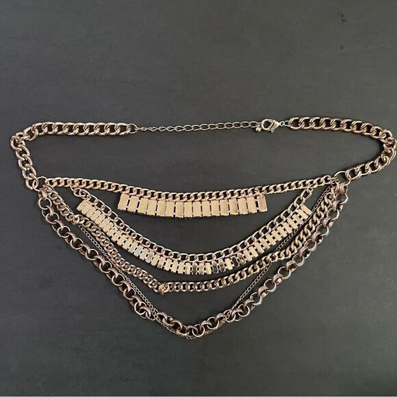 Turquoise Blue Beaded statement necklace cosplay tribal Egyptian princess weddin - Picture 7 of 16